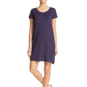 Eileen Fisher Hemp & Organic Cotton Navy Dress Sm